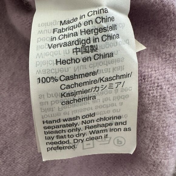J Crew Cashmere S Slim Fit Crewneck Lavender Purple Capsule Knit Sweater - Picture 5 of 11